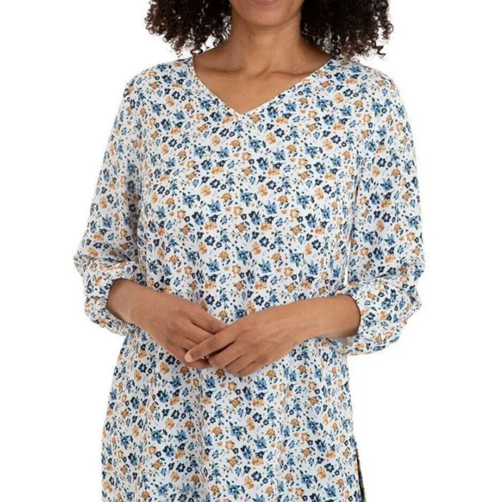 Mario Serrani Floral V-Neck Women's Top